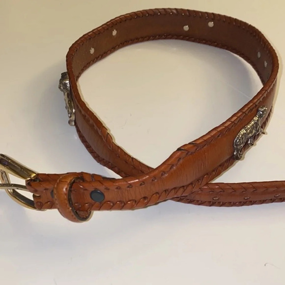 Brighton Wildlife Leather Belt 90s‎ Vintage Y2K main image 6